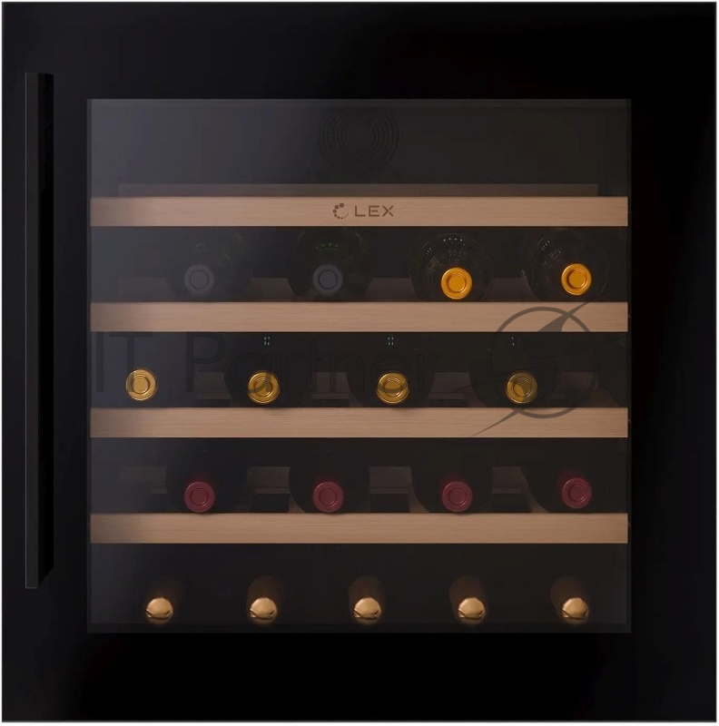 Винный шкаф Lex LWD6036BL 1-нокамерн. черный стекло (CHAT500006)