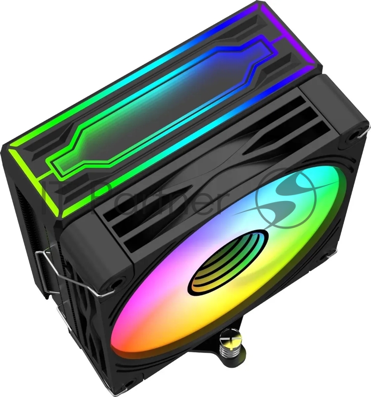 Устройство охлаждения (кулер) Bloody BD-AC205-ARGB1 ARGB Soc-AM5/AM4/1151/1200/2066/1700 черный 4-pin 14-26dB Al+Cu LCD 205W 513gr Ret (BD-AC205-ARGB1-BK)