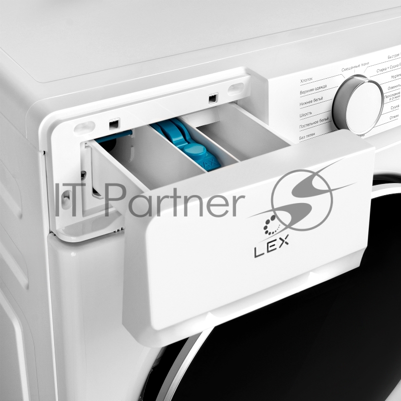 Стиральная машина Lex LWM12812WID (CHKO100016) белый, загрузка фронтальная 8 кг, 1200 об/мин., класс: А++