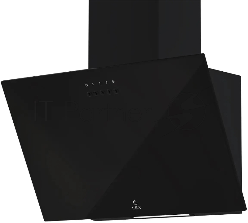 Вытяжка каминная Lex Moza 450 черный управление: кнопочное (1 мотор)