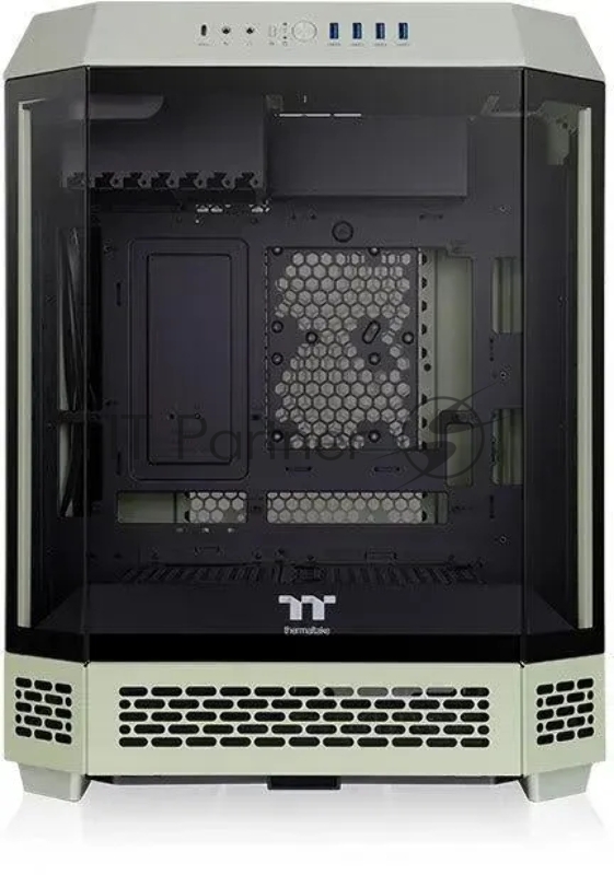 Корпус Thermaltake The Tower 600 Matcha зеленый без БП ATX 13x120mm 9x140mm 4xUSB3.0 audio bott PSU