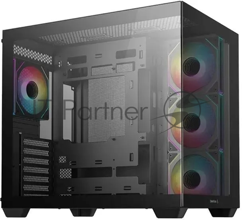 Корпус Deepcool CG530 4F черный без БП ATX 2x120mm 2x140mm 2xUSB2.0 1xUSB3.0 audio bott PSU