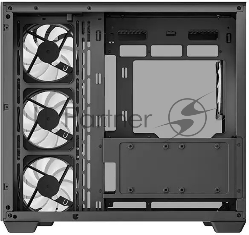 Корпус Deepcool CG530 4F черный без БП ATX 2x120mm 2x140mm 2xUSB2.0 1xUSB3.0 audio bott PSU