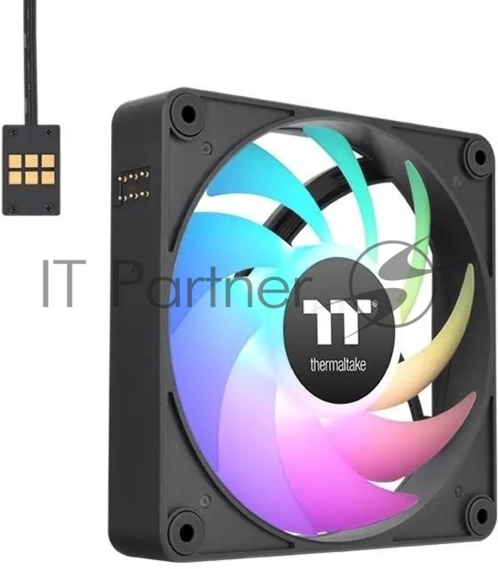 Вентилятор для корпуса Thermaltake CT140 EX Sync ARGB 140х140x25 черный 4-pin 30.7дБ (упак.:3шт) (CL-F182-PL14SW-A) Ret
