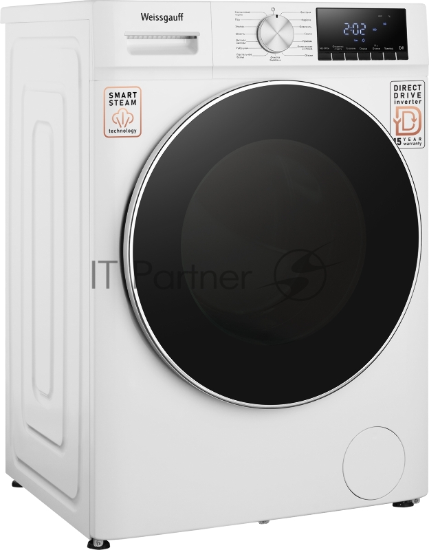 Стиральная машина Weissgauff WMD 58411 Direct Drive Steam (433417) белый, фронтальная загрузка 11 кг, 1400 об/мин, класс: В