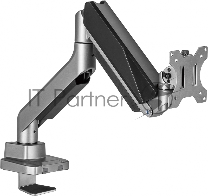 Кронштейн для мониторов Ultramounts UM717 серебристый 17-49 макс.18кг крепление к столешнице поворот и наклон