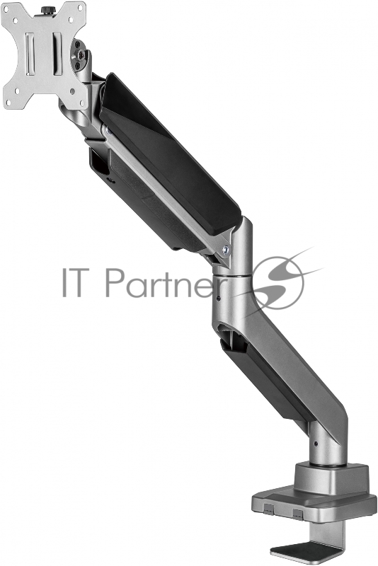 Кронштейн для мониторов Ultramounts UM717 серебристый 17-49 макс.18кг крепление к столешнице поворот и наклон