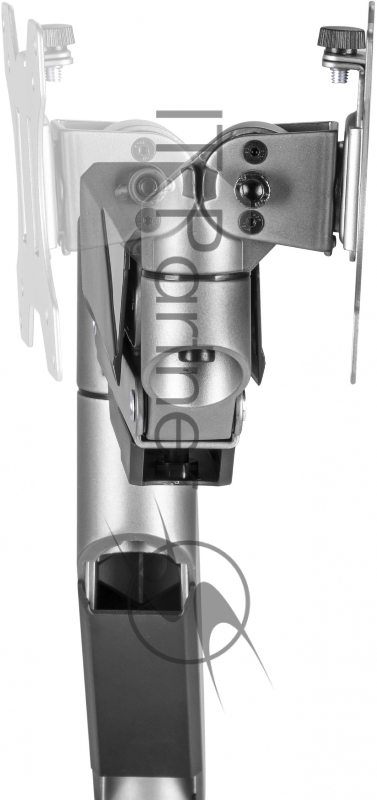 Кронштейн для мониторов Ultramounts UM717 серебристый 17-49 макс.18кг крепление к столешнице поворот и наклон