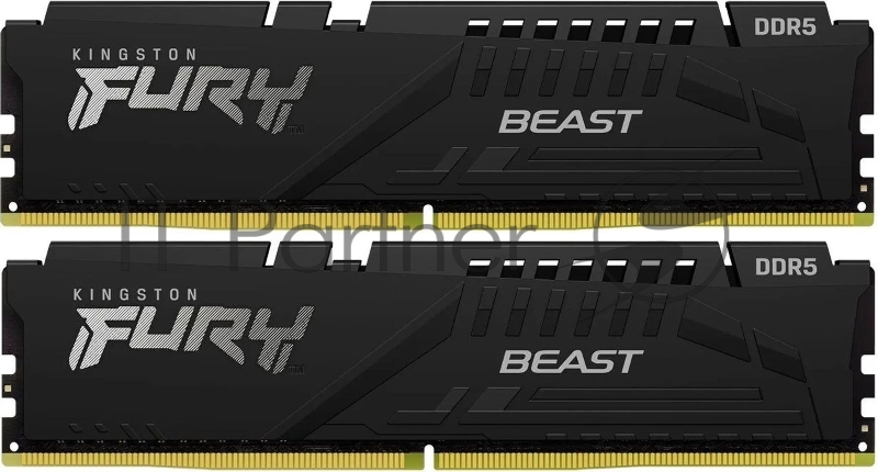 Модуль памяти Kingston FURY Beast Black EXPO KF564C32BBEK2-64 DDR5 DIMM 64Gb PC51200, 6400Mhz, CL32 (Kit of 2)