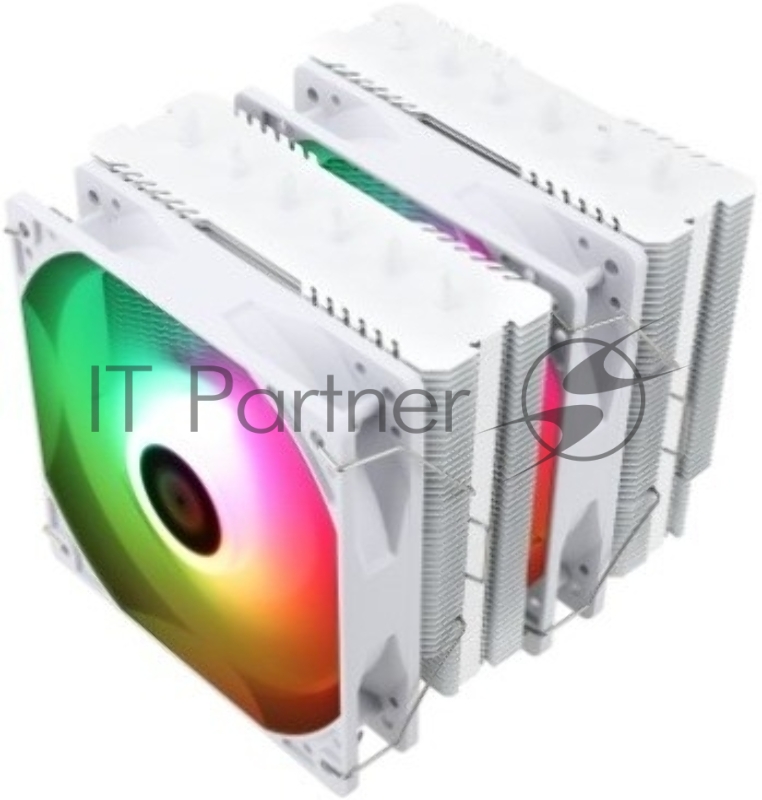 Кулер для процессора/ Thermalright Peerless Assassin 120 SE White ARGB (4-pin PWM, 155mm, Ni/CU, 6x6mm, ARGB, 2x120mm, 66.17CFM, 25.6dBA, 1550RPM, S: 1700, 1200, 115X, AM5, AM4)