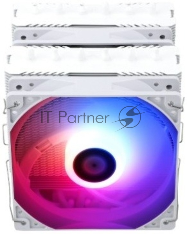 Кулер для процессора/ Thermalright Peerless Assassin 120 SE White ARGB (4-pin PWM, 155mm, Ni/CU, 6x6mm, ARGB, 2x120mm, 66.17CFM, 25.6dBA, 1550RPM, S: 1700, 1200, 115X, AM5, AM4)