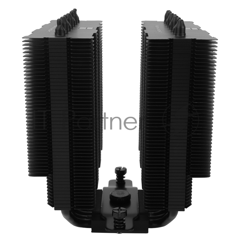 Кулер для процессора/ Thermalright Phantom Spirit 120 SE Black (4-pin PWM, 154mm, Ni/Cu, 7x6mm, 2x120mm, 66.17CFM, 25.6dBA, 1500RPM, S: 1200, 1700, 1851, 115X, AM4, AM5, silver, black)