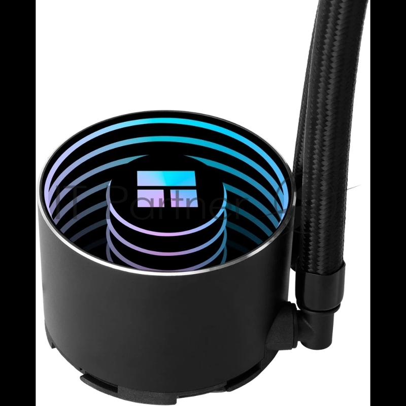 Водяное охлаждение для процессора/ Thermalright Frozen Notte 360 Black Argb V2 (360mm, Black, ARGB/ Fans: 3x120mm, 72.37CFM, 27.7dBA, 2000RPM/ Pump height 54mm, 28dBA, 5300RPM, Rad thickness 27mm/ S: 1200, 1700, 1851, 2011, 2066, 115X, AM2, AM2+, AM3