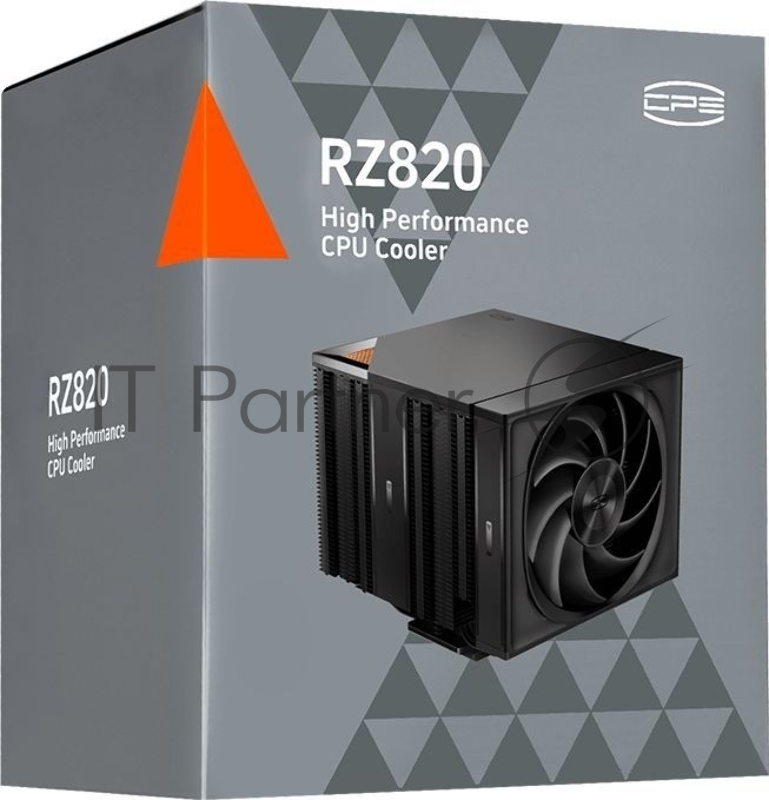 Устройство охлаждения(кулер) PcCooler RZ820 Soc-AM5/AM4/1200/1700/1851 черный 4-pin Al+Cu 300W Ret (RZ820-BKNWNX-GL)