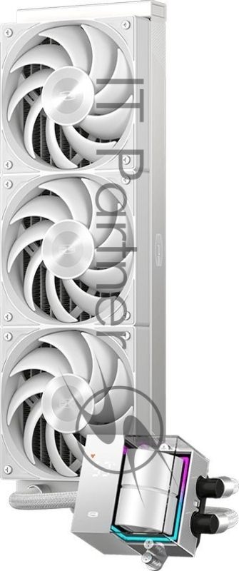 Система водяного охлаждения PcCooler DS360 WH Soc-AM5/AM4/1200/1700/1851 белый 4-pin Al LCD 300W Ret (DS360-WHNWXX-GL)