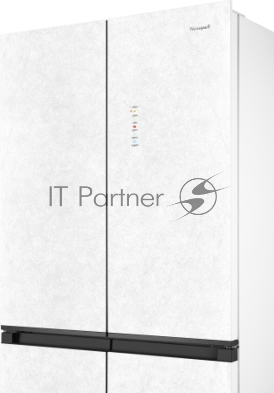 Холодильник Weissgauff WCD 450 White Rock Glass NoFrost Inverter