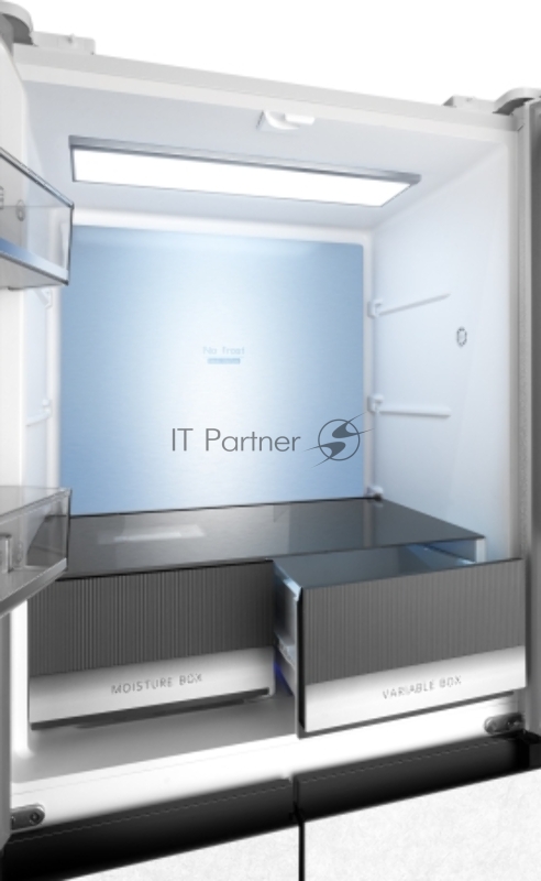 Холодильник Weissgauff WCD 450 White Rock Glass NoFrost Inverter