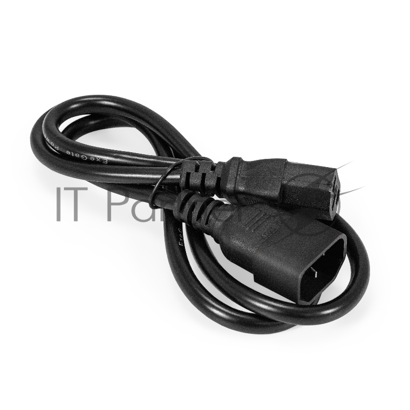 Кабель питания ExeGate Special EC-1S (C13->C14, 3*0.75mm2, CCA, черный, 1м)