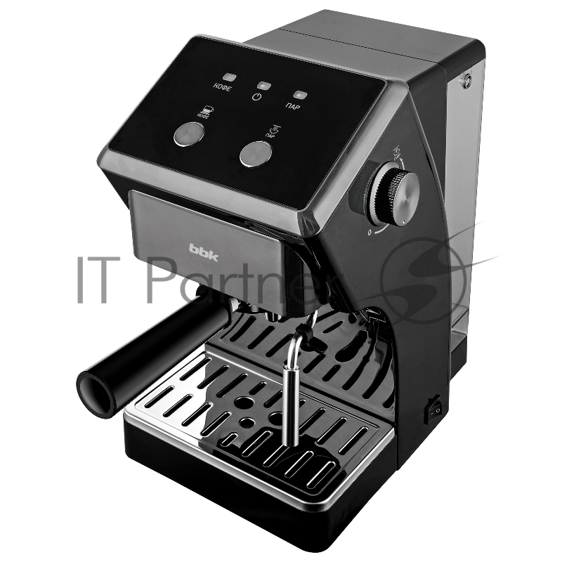 Кофеварка рожковая BBK BCM1503 черный/серый