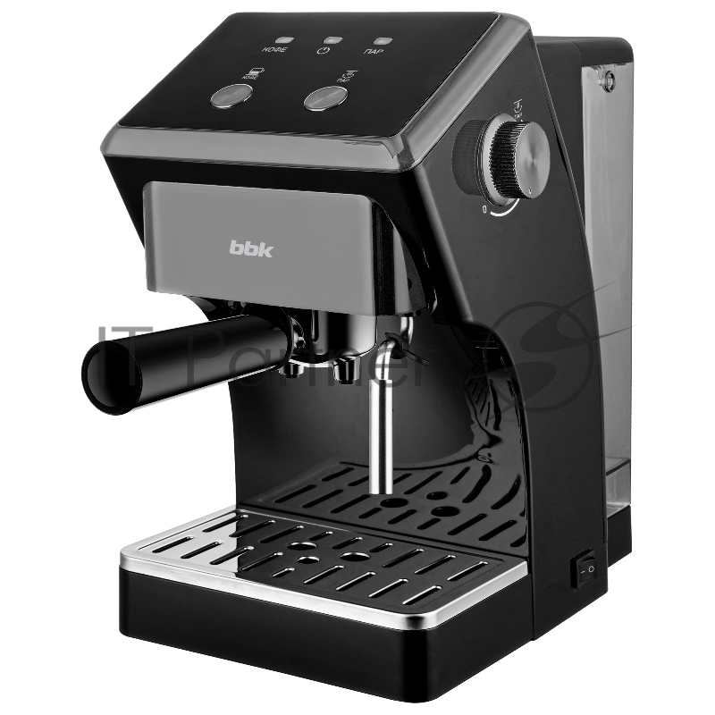 Кофеварка рожковая BBK BCM1503 черный/серый