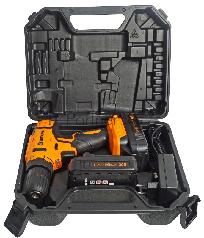 Дрель-шуруповерт аккумуляторная Вихрь ДА-К20/2А 900/72/14/56