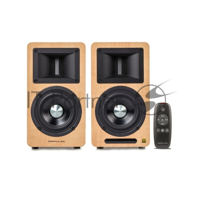 Компьютерные колонки Edifier AirPulse A80 Pinewood бежевый 100W RMS, 52Гц-40кГц, AUX, PC, USB, Bluetooth v5.0 с поддержкой aptX, оптический вход,выход на сабвуфер:20Гц ~ 80Гц, 1200m