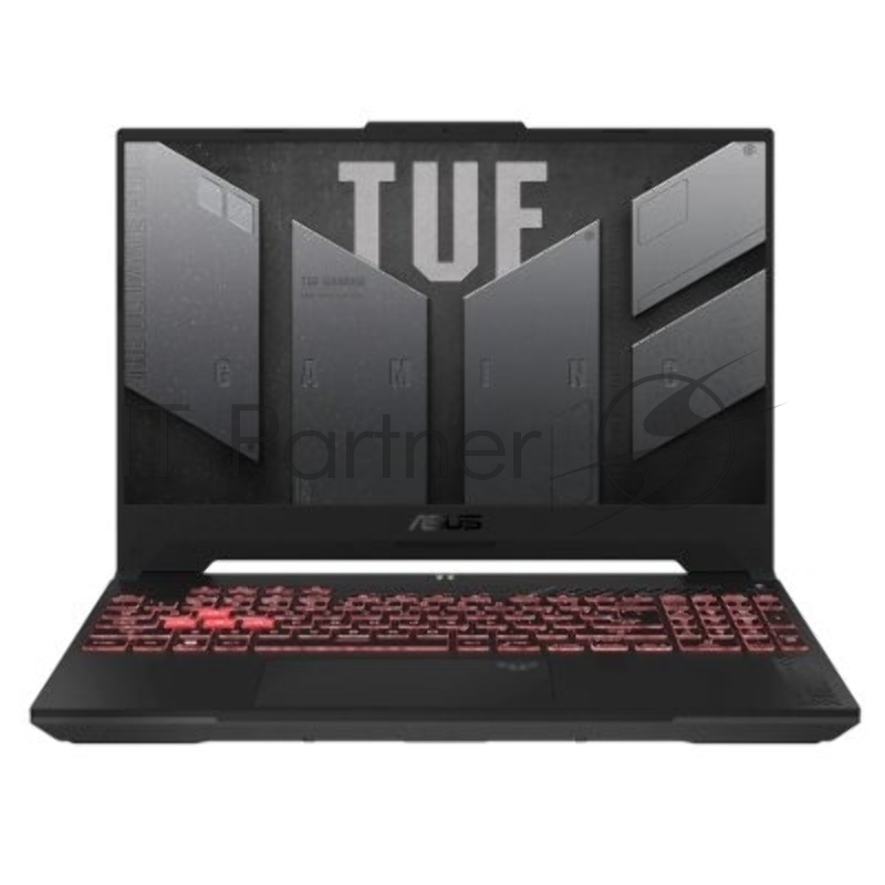 Ноутбук ASUS TUF F15 FX507VU-LP290 серый 15.6(1920x1080 (матовый, 144Hz) WVA)/Intel Core i7 13620H(2.4Ghz)/16384Mb/1024PCI GeForce RTX4050(6144Mb)/Cam/BT/WiFi/90 1y/2.2kg/DOS