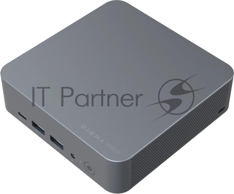 Неттоп Digma Pro Minimax X1 серый DPP5-8DXW02 i5 12450H (2) 8Gb SSD512Gb UHDG Windows 11 Professional GbitEth WiFi BT 1000W