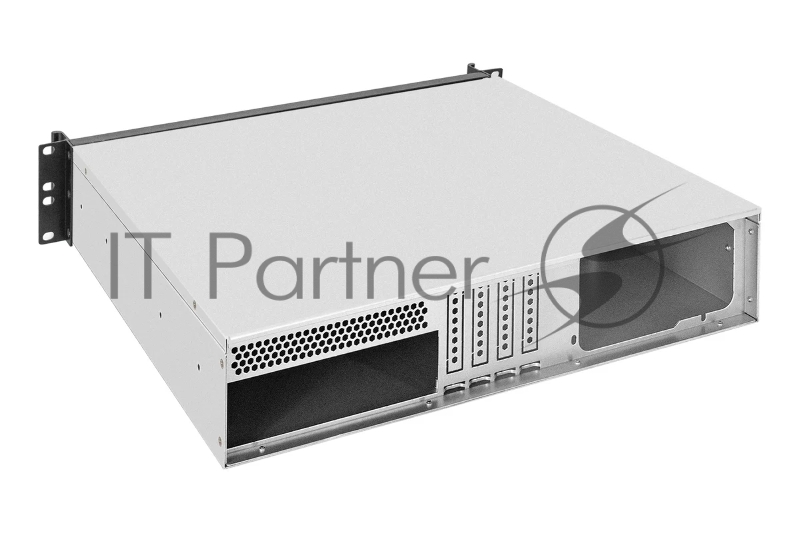 Серверный корпус ExeGate Pro 2U400-04AL <RM 19, высота 2U, глубина 400, передняя панель - алюминий, БП 1200RADS, 2*USB>