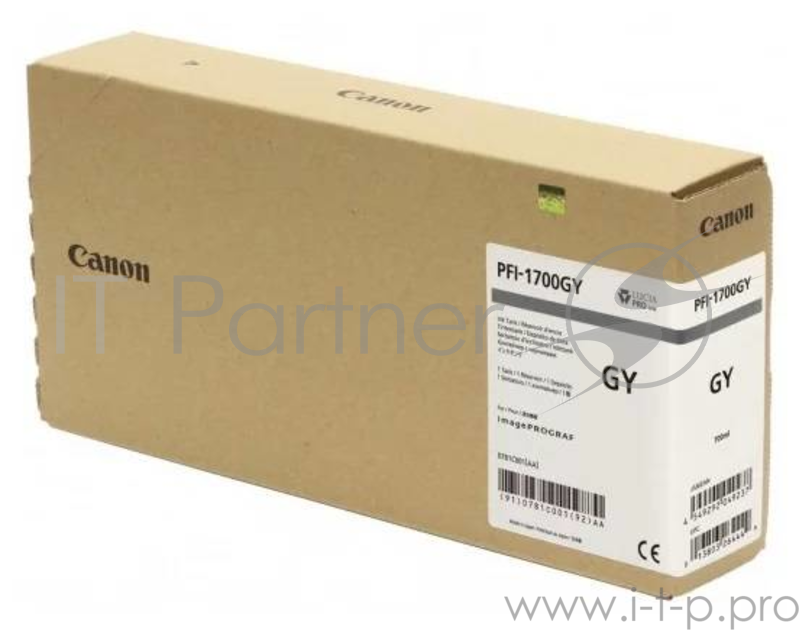 Струйный картридж Canon PFI-1700GY (Gray) (0852C001)