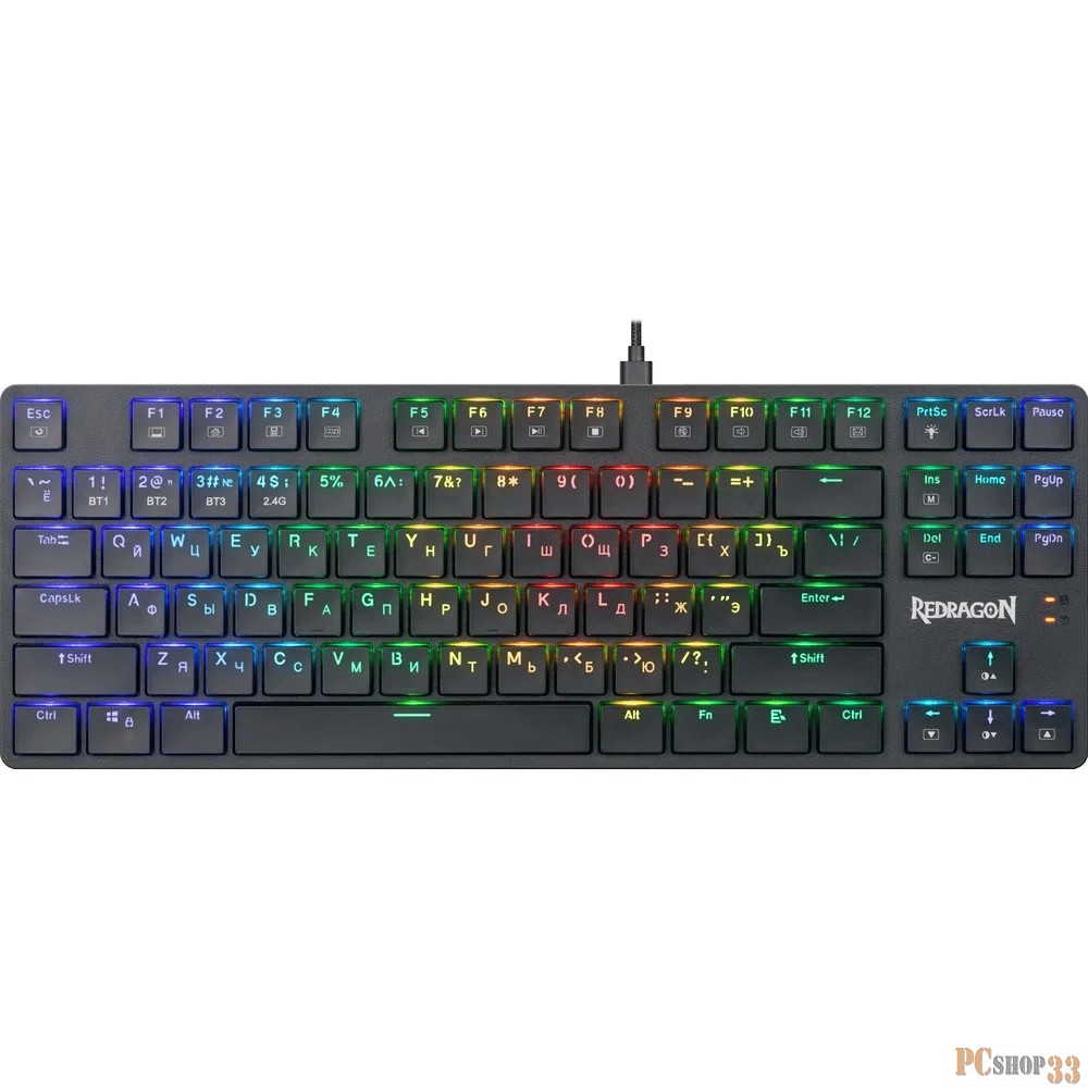 Клавиатура Redragon Anubis (70505) беспроводная, USB, Bluetooth/Радиоканал, черный