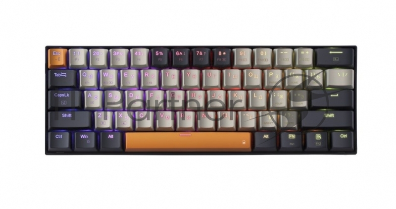 Клавиатура Redragon Caraxes Pro (71554) беспроводная, USB, Bluetooth/Радиоканал, черный