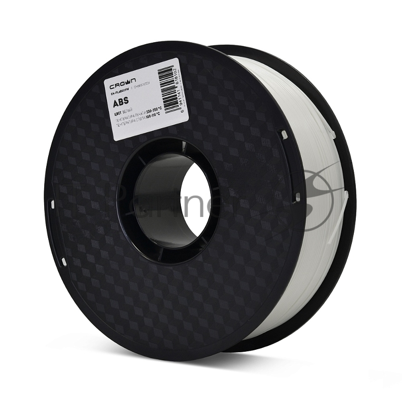 Филамент Crown Micro CM-FILABS019W ABS 1.75 1кг белый