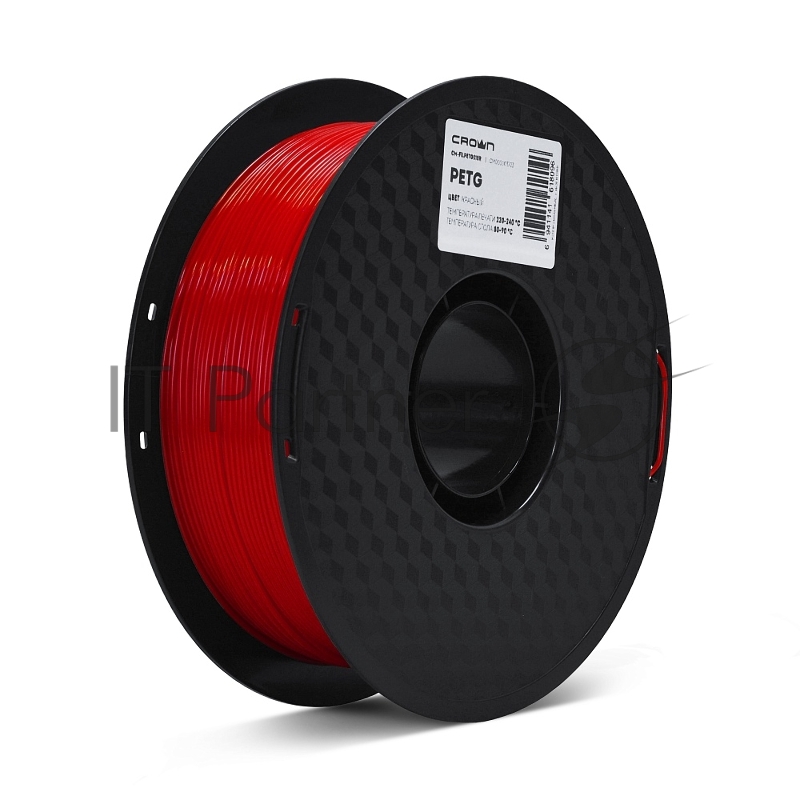 Филамент Crown Micro CM-FILPETG018R PETG 1.75 1кг красный