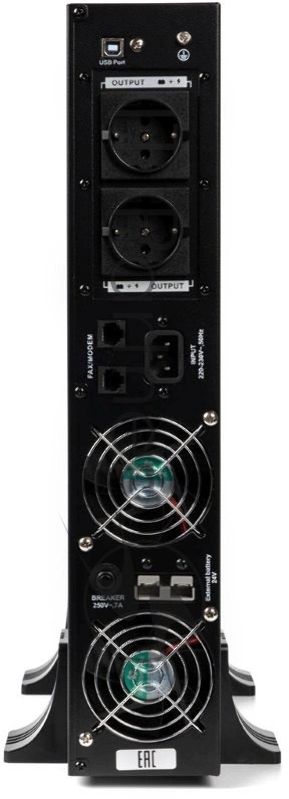 ИБП Бастион RAPAN-UPS 3000-RACK-IN-4X9 {Line-interactive, 3000ВА/2100Вт, USB, 2х EURO, АКБ 4x 9Ah, подкл АКБ блоков} (8938)