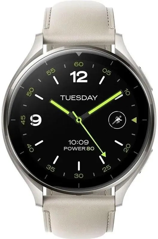 Смарт-часы Xiaomi Watch 2 1.43 AMOLED корп.серый рем.белый разм.брасл.:140-210мм (BHR9306G)