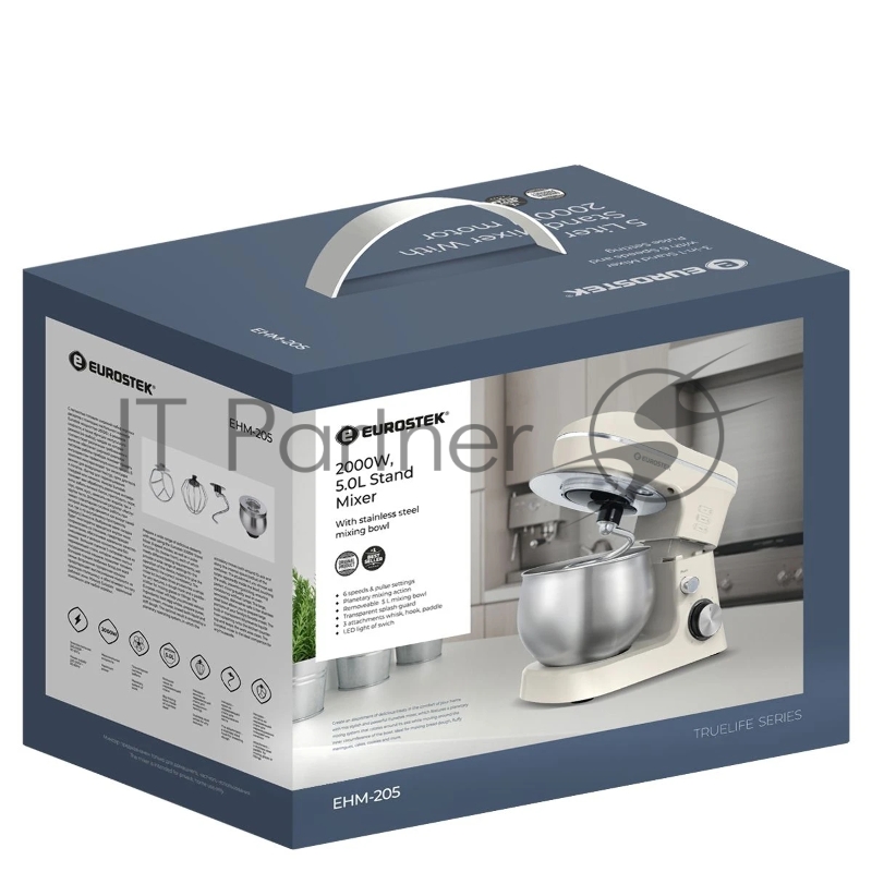 Миксер планетарный Eurostek EHM-205, чаша 5л