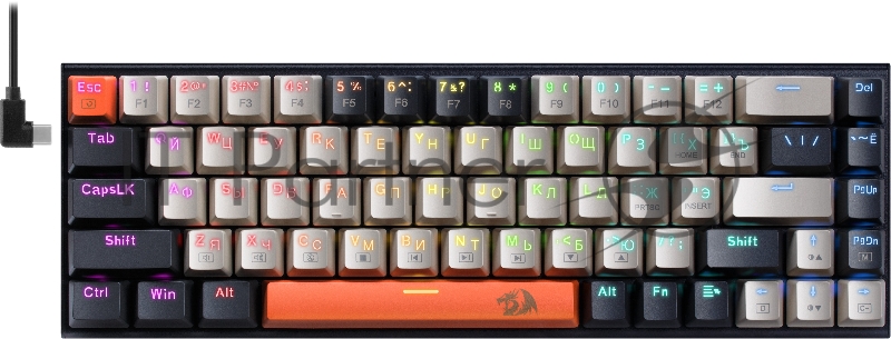 Клавиатура REDRAGON RYZE проводная USB чёрная