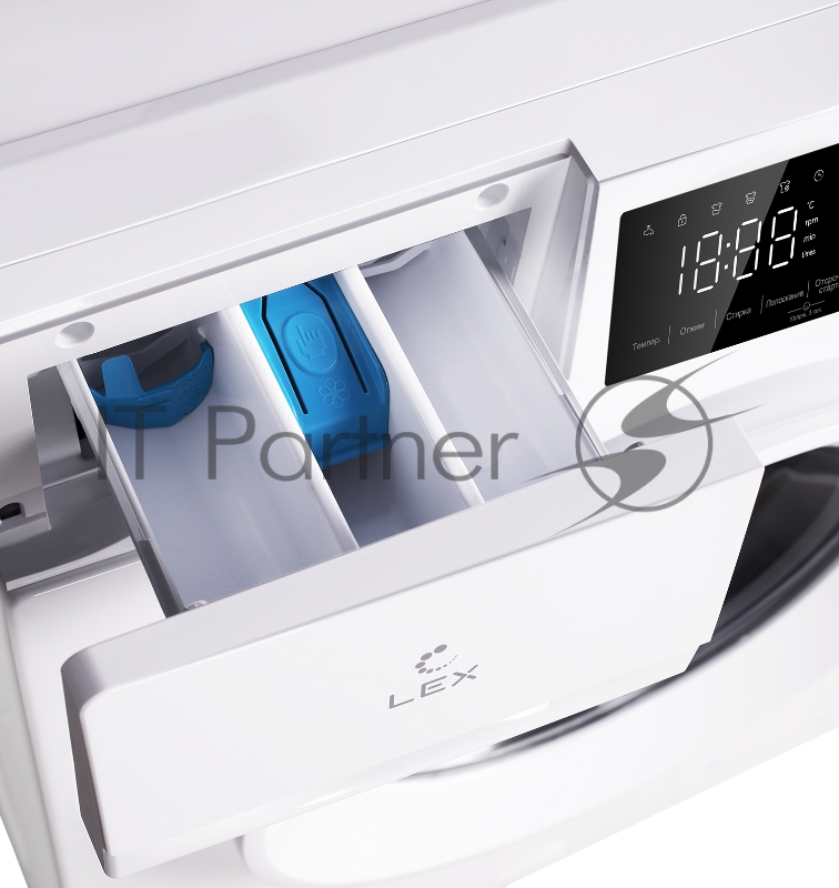 Стиральная машина Lex LWM08012WID (CHKO100008) белый, загрузка вертикальная 8 кг, 1200 об/мин., класс: A+++