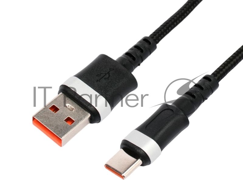 Кабель USB2.0 Cablexpert CCP-USB2-AMCM-66W-1.8M, AM/Type-C, 6A, 66Вт, QC3.0, оплетка, медь, 1.8м, черный, пакет