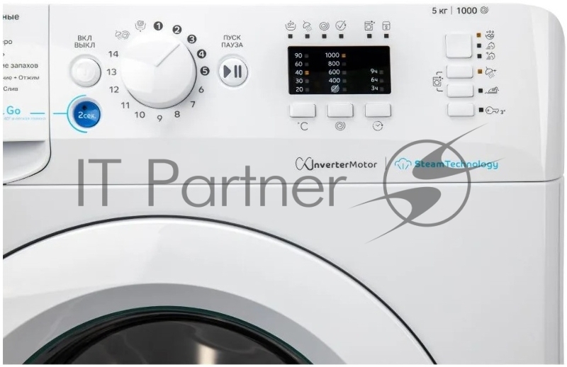 Стиральная машина Indesit BWSA 5109 WWV класс: A загр.фронтальная макс.:5кг белый