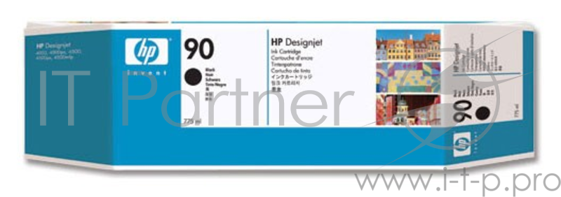 Картридж струйный HP №90 C5059A черный для HP DJ 4000/4500 (775мл)