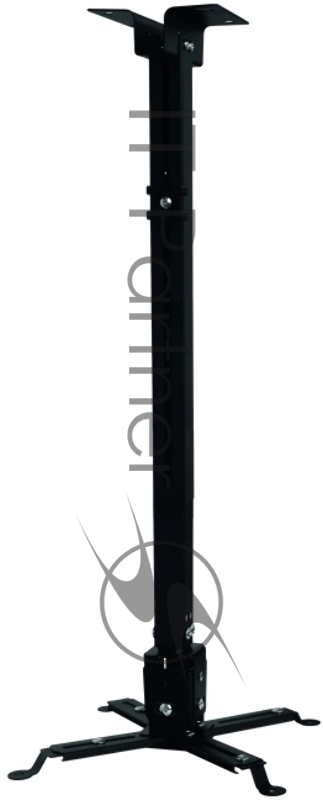 Кронштейн для проектора Buro PR04-100B черный макс.20кг потолочный поворот и наклон