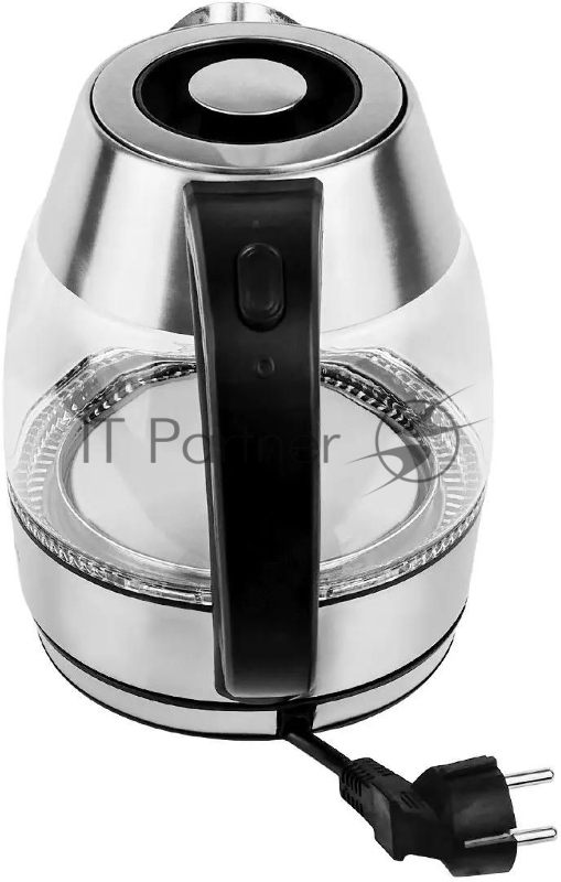 Чайник Centek CT-0018, 1.2л, 1600Вт, стекло, серебристый