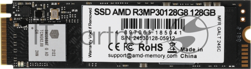 Накопитель SSD AMD PCIe 3.0 x4 128GB R3MP30128G8 Radeon M.2 2280