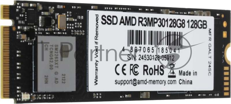 Накопитель SSD AMD PCIe 3.0 x4 128GB R3MP30128G8 Radeon M.2 2280