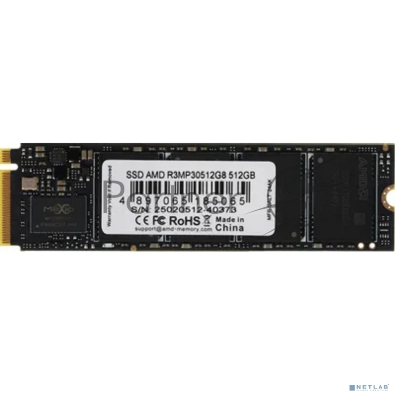 Накопитель SSD AMD PCIe 3.0 x4 512GB R3MP30512G8 Radeon M.2 2280