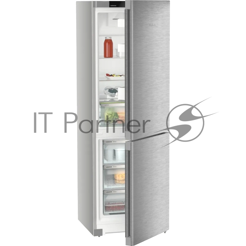 Холодильники Liebherr Pure, EasyFresh, МК NoFrost, 3 контейнера МК, в. 185,5 см, ш. 60 см, класс ЭЭ A++, внутренние ручки, двери из нерж. стали