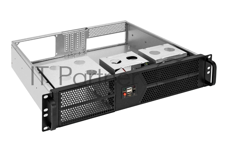 Серверный корпус ExeGate Pro 2U400-04 <RM 19, высота 2U, глубина 400, БП 1000RADS, 2*USB>