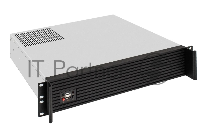 Серверный корпус ExeGate Pro 2U400-04AL <RM 19, высота 2U, глубина 400, передняя панель - алюминий, БП 900PPH-SE, 2*USB>